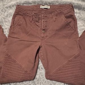 Brown Abercrombie skinny jeans